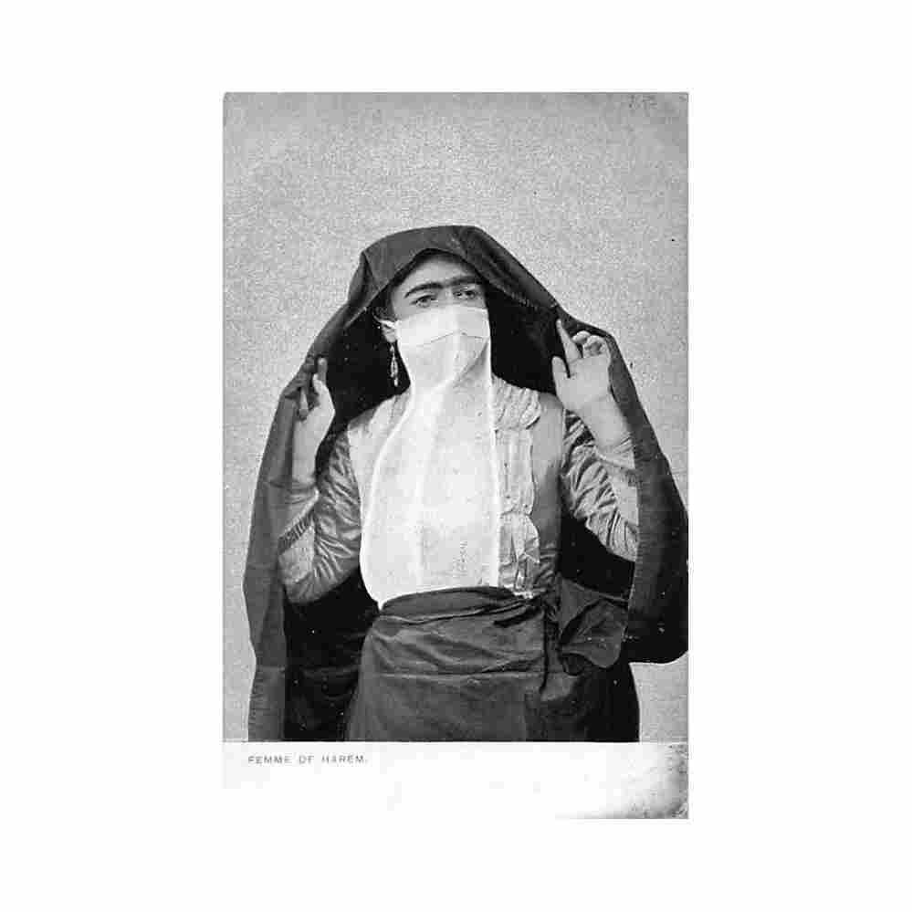 egypt woman from the harem lichtenstern harari 54 Vintage A4 Photo Print