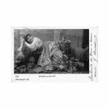 egypt woman smoking the hookah Vintage A4 Photo Print