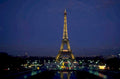 eiffel tower night 1980s 1990s A4 Photo Print
