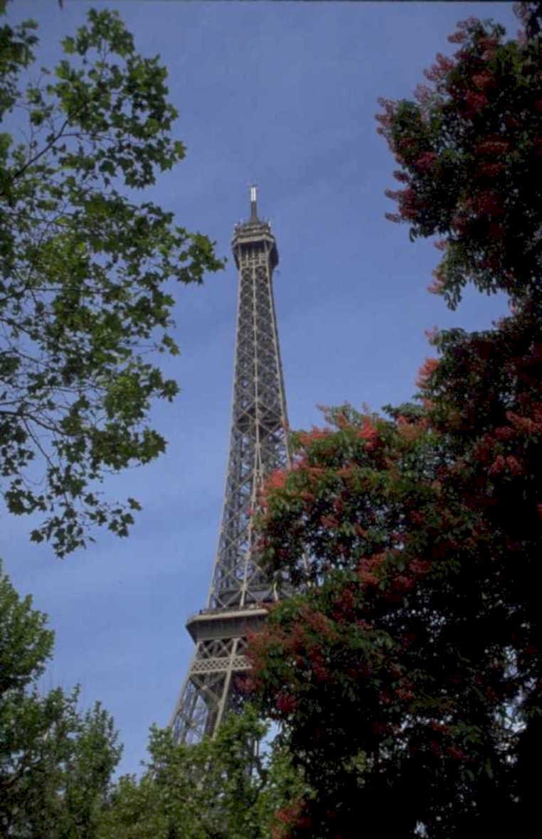 eiffel tower paris 1 1980s 1990s A4 Photo Print