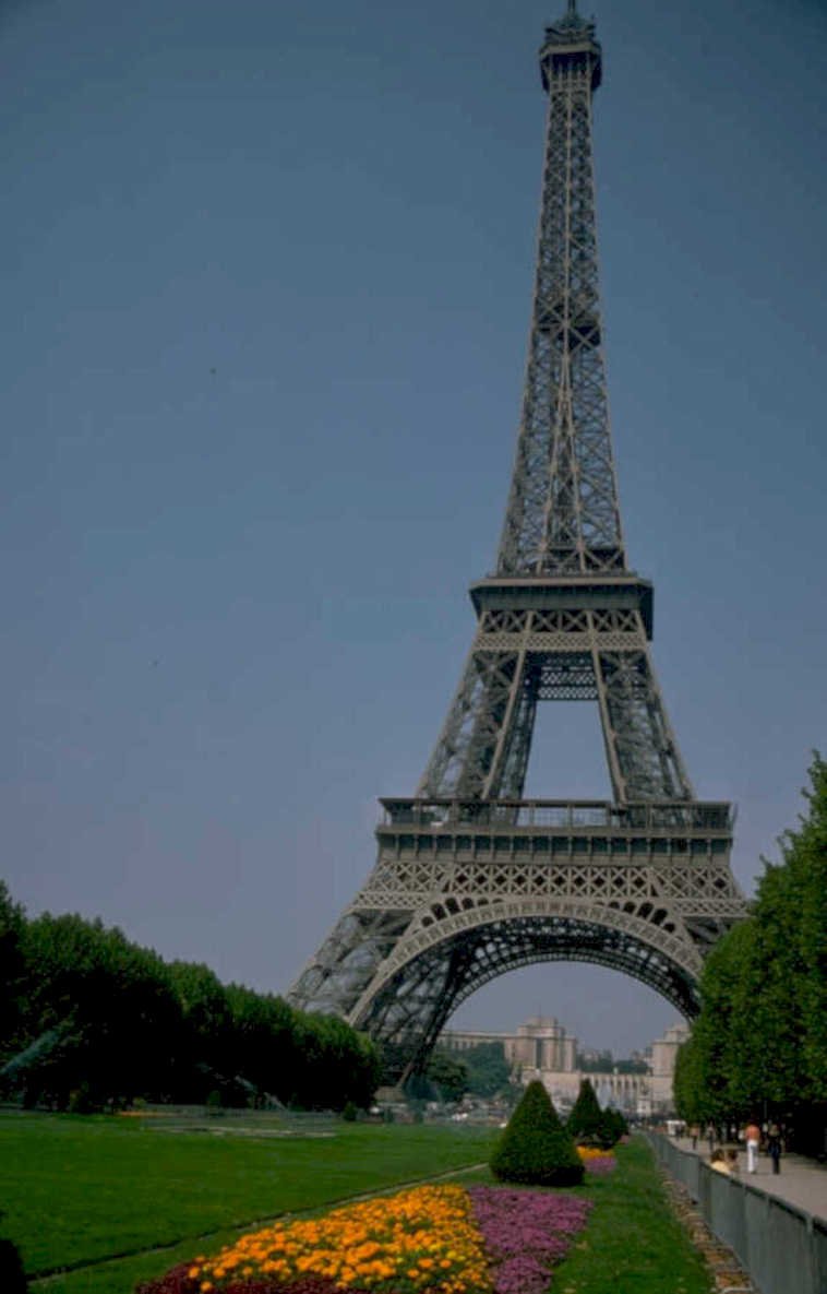 eiffel tower paris 3 1980s 1990s A4 Photo Print