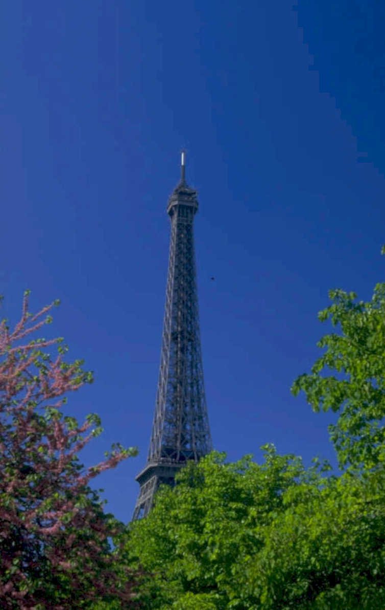 eiffel tower paris 6 1980s 1990s A4 Photo Print