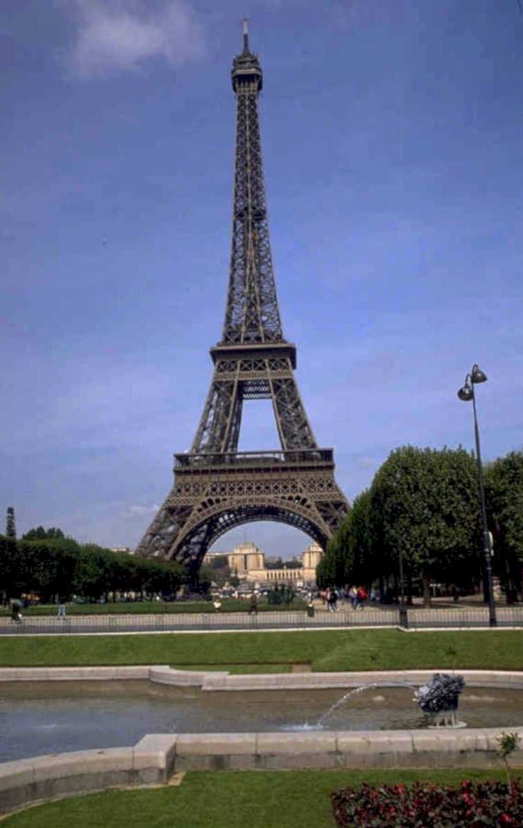 eiffel tower paris 8 1980s 1990s A4 Photo Print