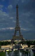 eiffel tower paris 9 1980s 1990s A4 Photo Print
