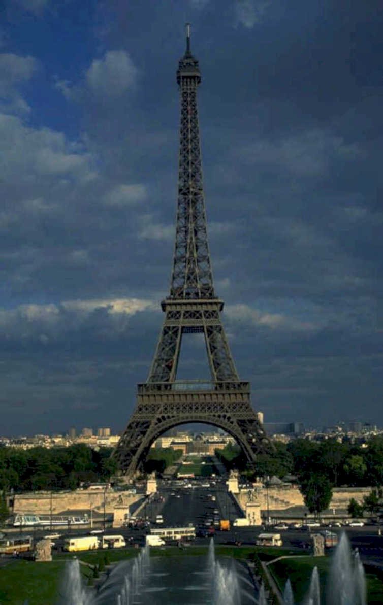 eiffel tower paris 9 1980s 1990s A4 Photo Print