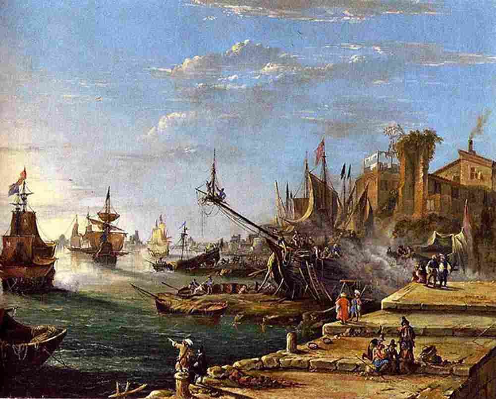 eismann A Sea Port Art A4 Photo Print