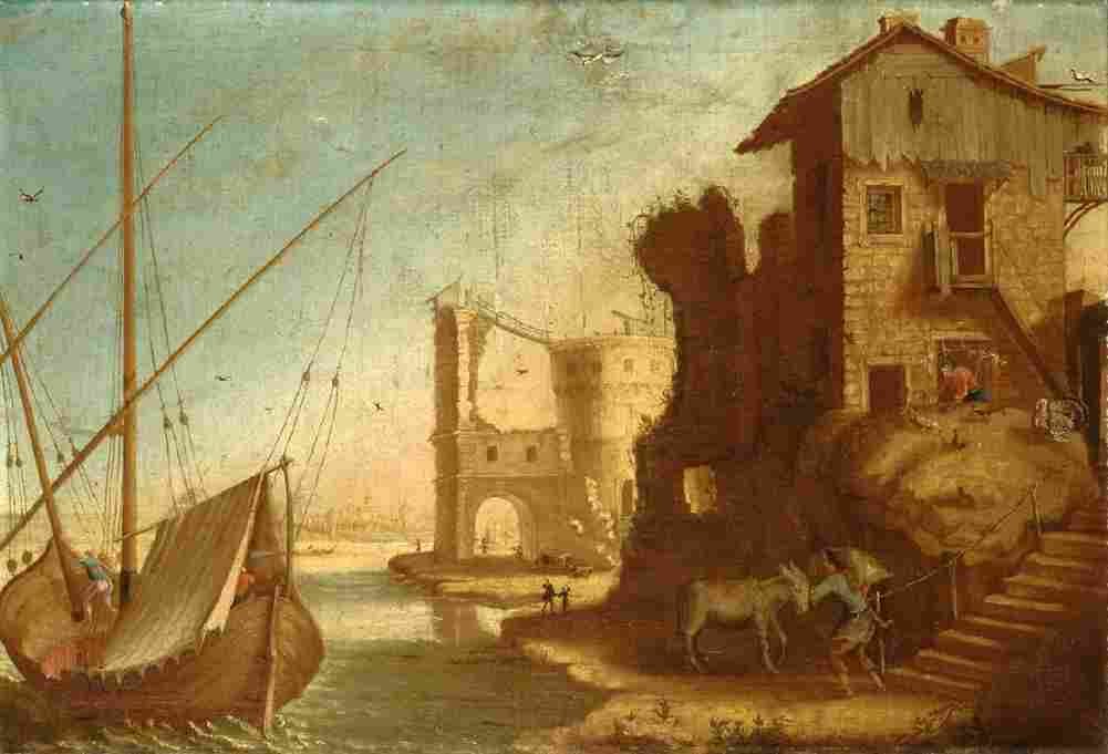 eismann mediterranean harbour Art A4 Photo Print