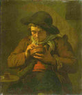 ekels a farmer smoking his pipe Art A4 Photo Print