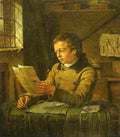 ekels a writer in his studio Art A4 Photo Print
