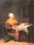 ekm Reading Woman Art A4 Photo Print