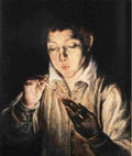 el Boy with a Candle Art A4 Photo Print