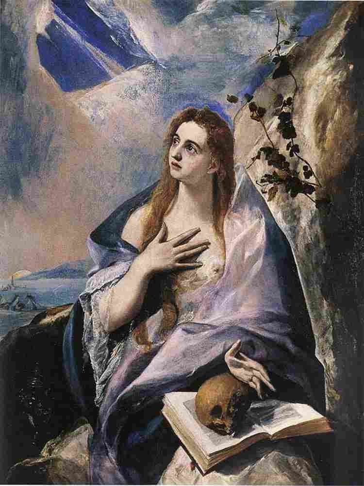 el Mary Magdalen in Penitence Art A4 Photo Print