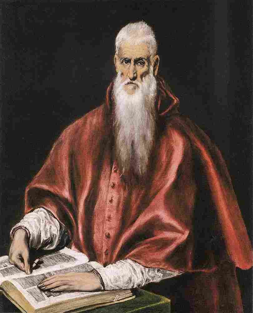el Saint Jerome as Cardinal Art A4 Photo Print
