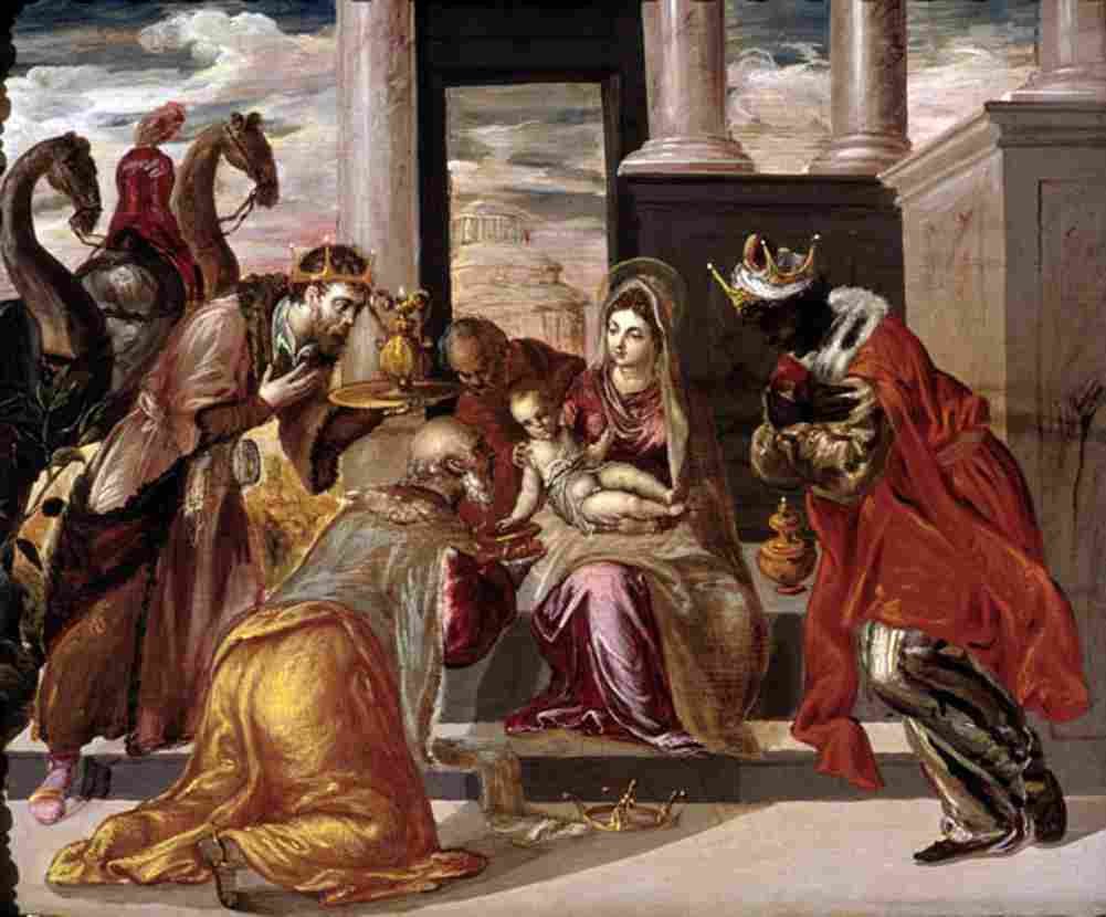 el greco adoration of the magi Art A4 Photo Print
