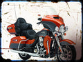 electra glide ultra classic Harley Davidson A4 Photo Print Motorbike Vintage Aged