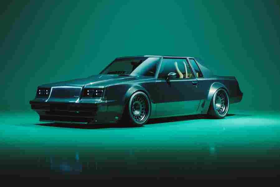 electric buick gnx rendering flaunts carbon fiber widebody kit 2 Car A4 Photo Print
