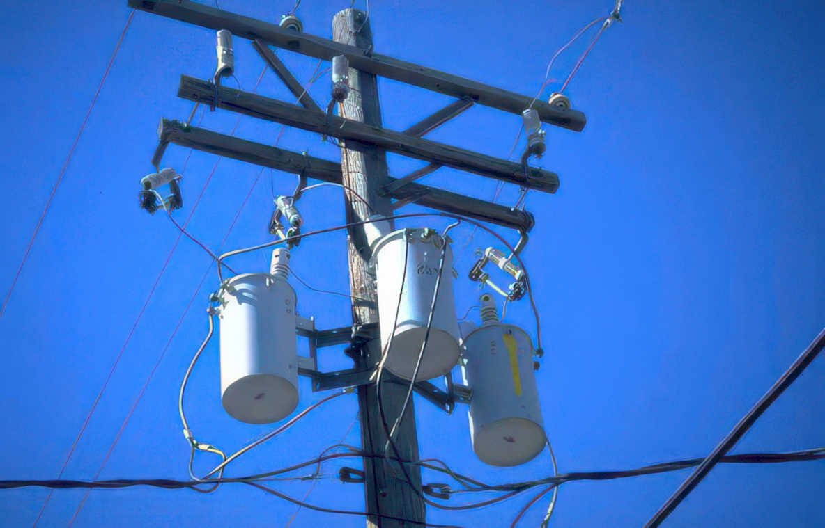 electrical substation pole Vintage A4 Photo Print