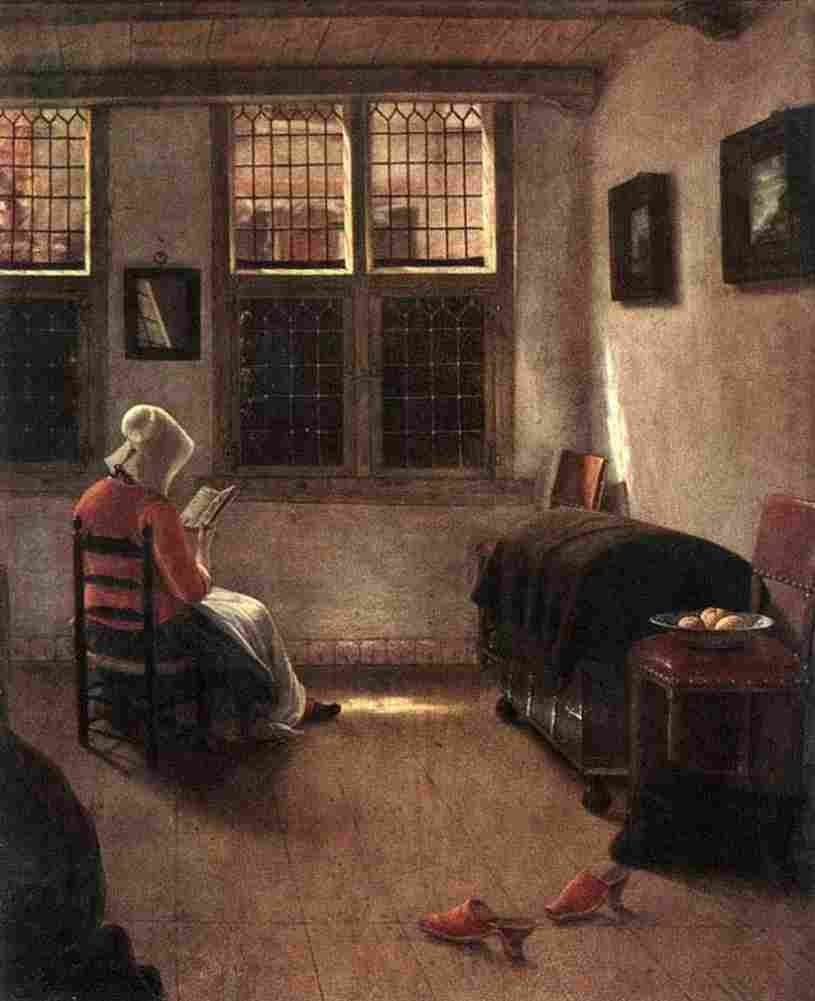 elinga Woman Reading Art A4 Photo Print