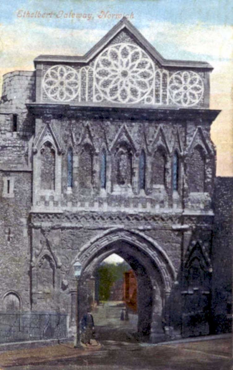 elphinstone gateway norwichVintage 1880s 1900s A4 Photo Print