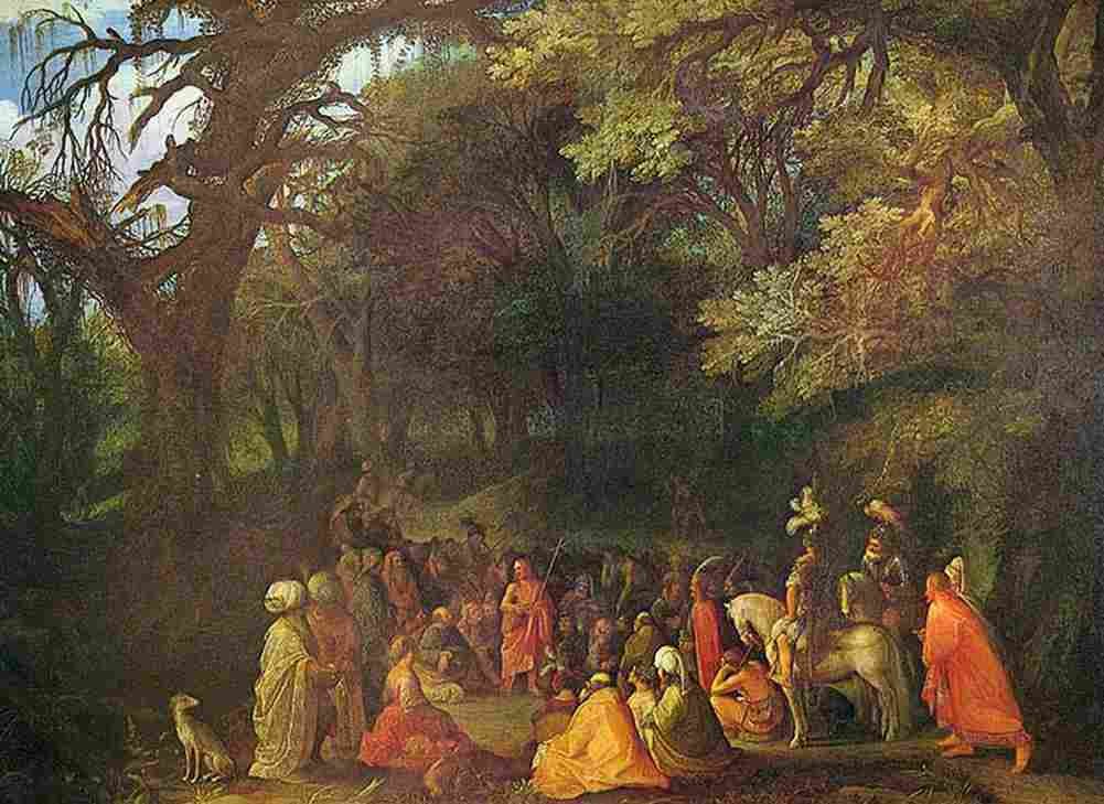 elsheimer Disputed Preaching of John the Baptist Art A4 Photo Print