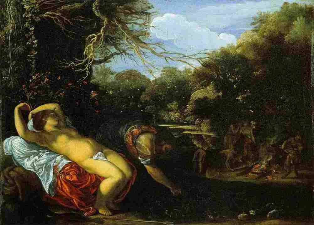 elsheimer apollo and coronis Art A4 Photo Print
