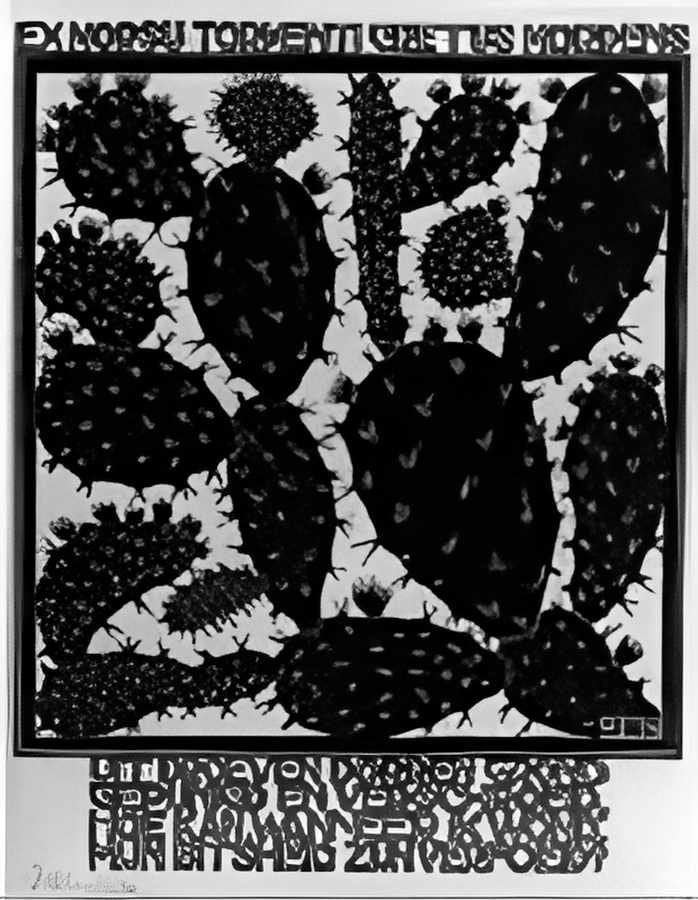 emblemata cactus mc escher 1931 A4 Photo Print
