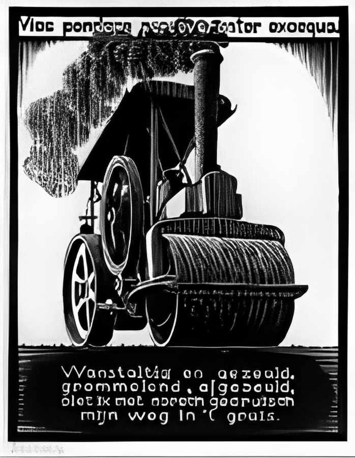 emblemata steamroller mc escher 1931 A4 Photo Print