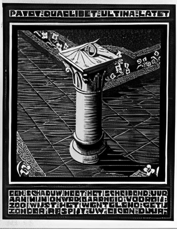 emblemata sundial mc escher 1931 A4 Photo Print