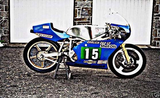 emc 250 motorbike A4 Photo Print