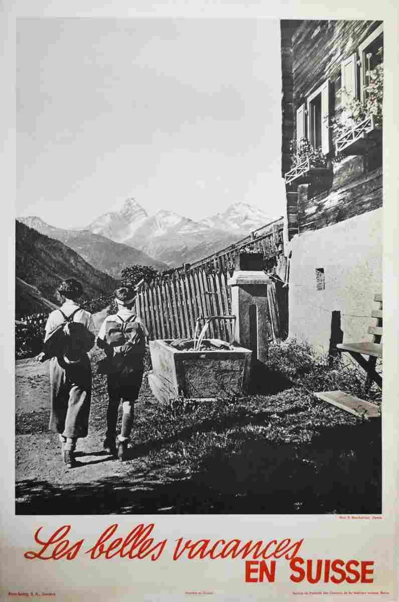 emil meerkaemper les belles vacances en suisse 1939 4 Advert A4 Photo Print