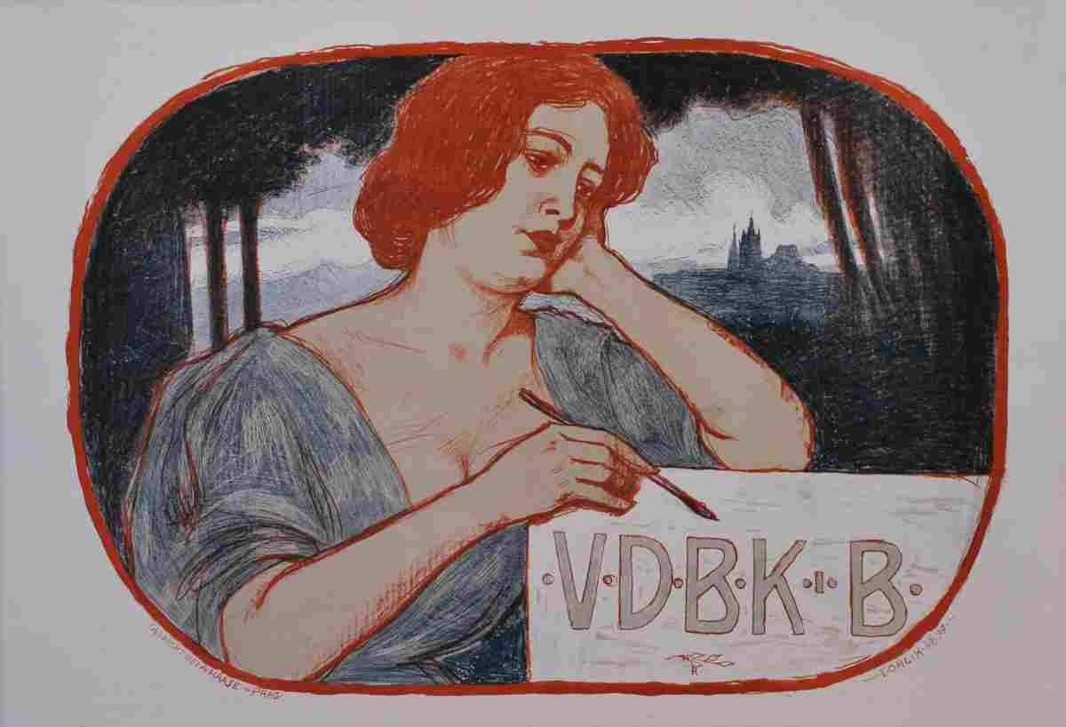 emil orlik vdbk in berlin 1897 4 Advert A4 Photo Print