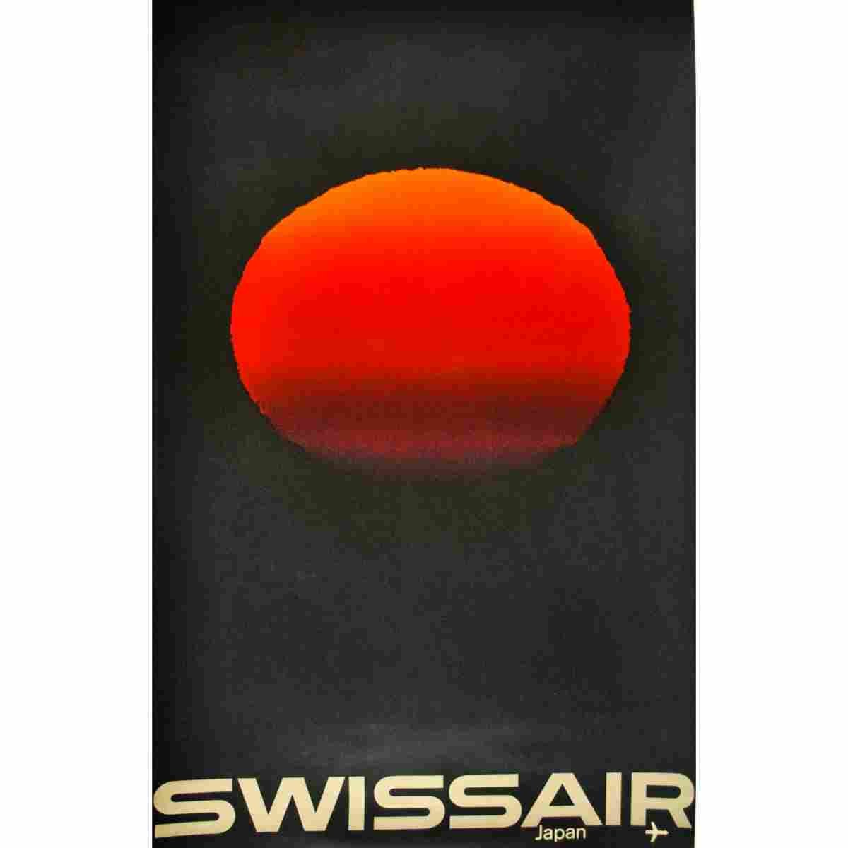 emil schulthess swissair japan 1964 2 Advert A4 Photo Print