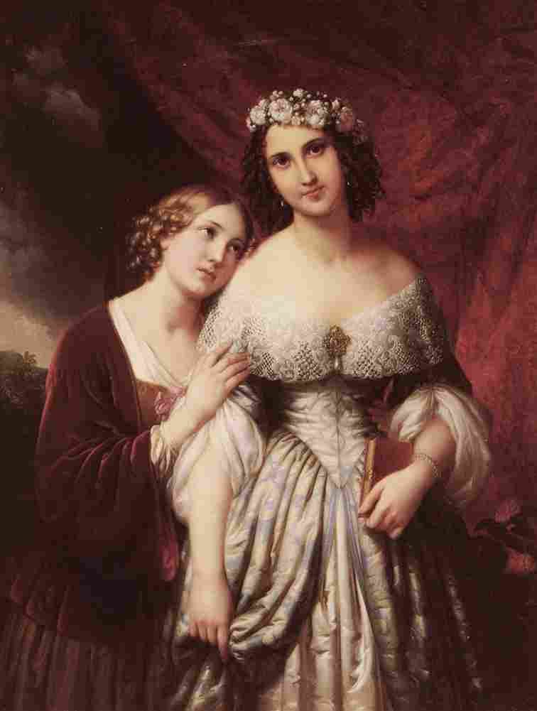 ender johann two girls Art A4 Photo Print