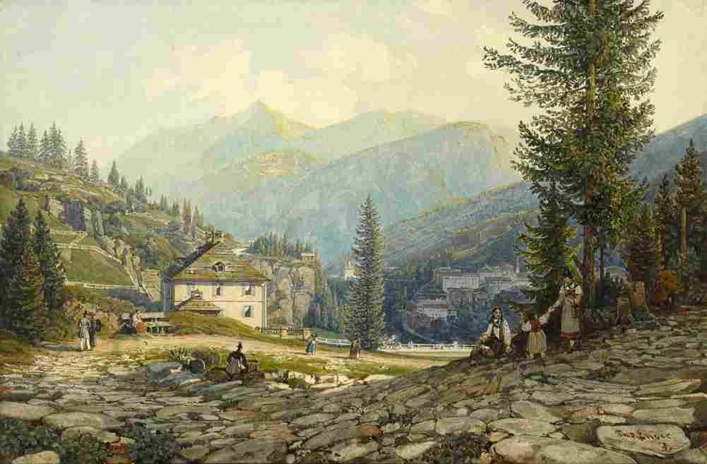 ender thomas archduke johann in gastein hot springs Art A4 Photo Print