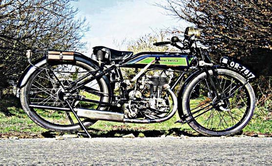 enfield standard motorbike A4 Photo Print