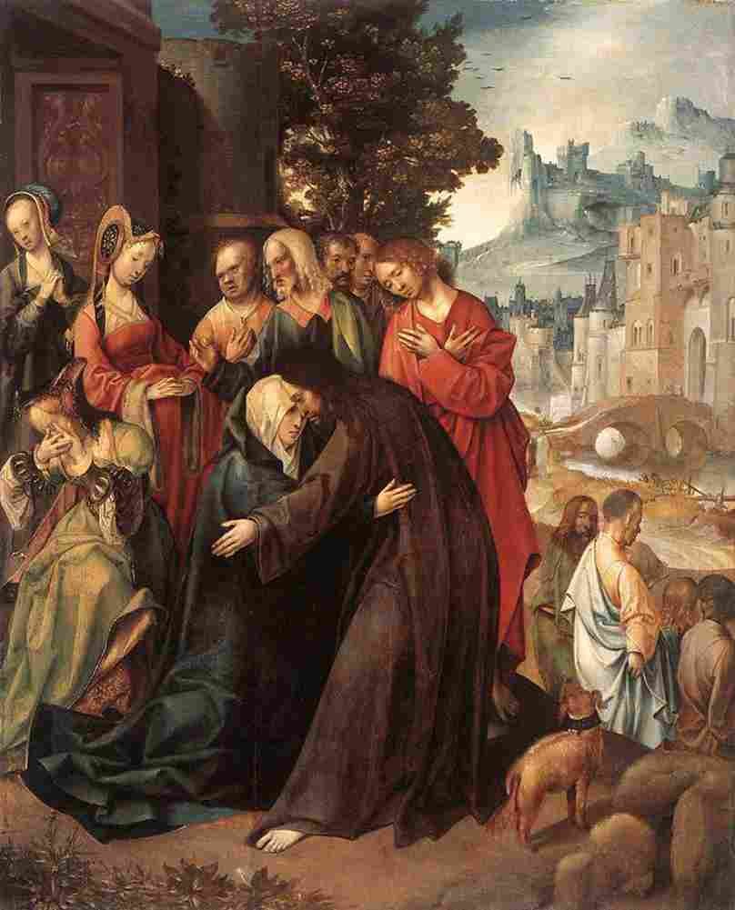 engebrechtsz christ taking leave of his mother Art A4 Photo Print