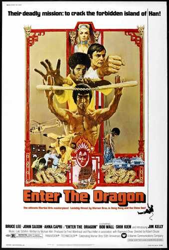 enter the dragon  001 film star poster A4 Photo Print