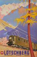 eric hermes loetschberg 1949 4 Advert A4 Photo Print