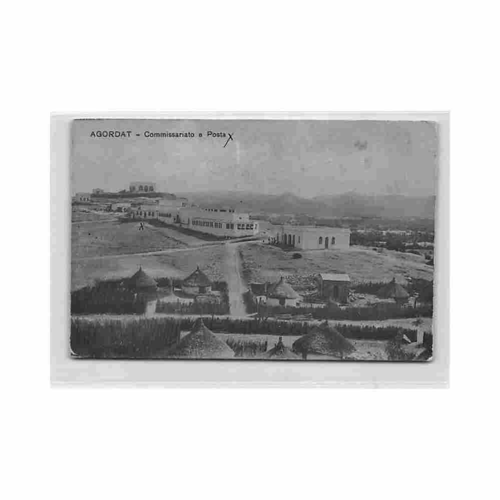 eritrea agordat police station and post office Vintage A4 Photo Print