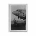 eritrea asmara douglas dc 3 on the airport year 1949 Vintage A4 Photo Print