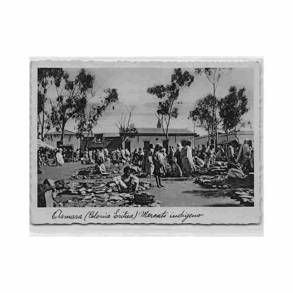 eritrea asmara native market a a e f cicero Vintage A4 Photo Print