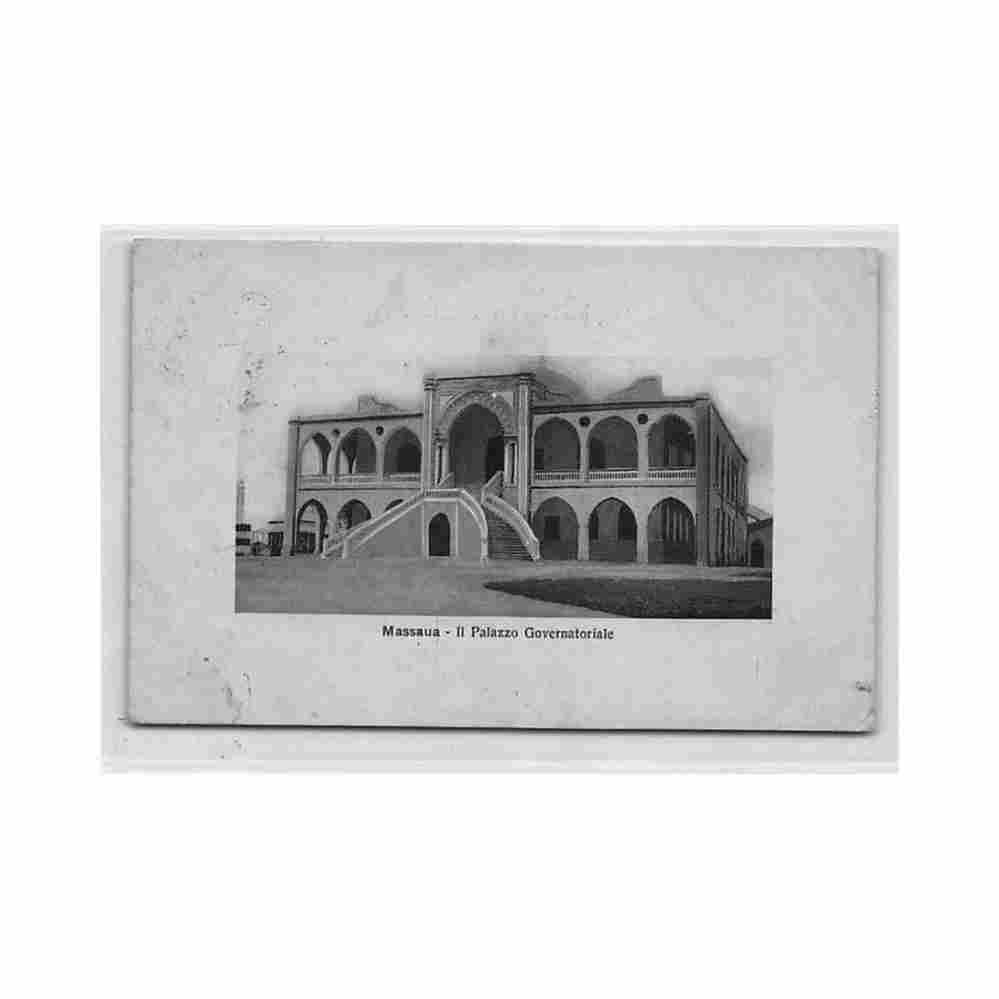eritrea massawa the governor s palace see stamp and postmarks g sussamia Vintage A4 Photo Print