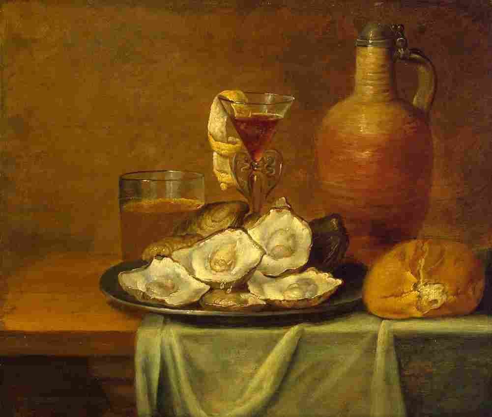 es van breakfast with oysters Art A4 Photo Print