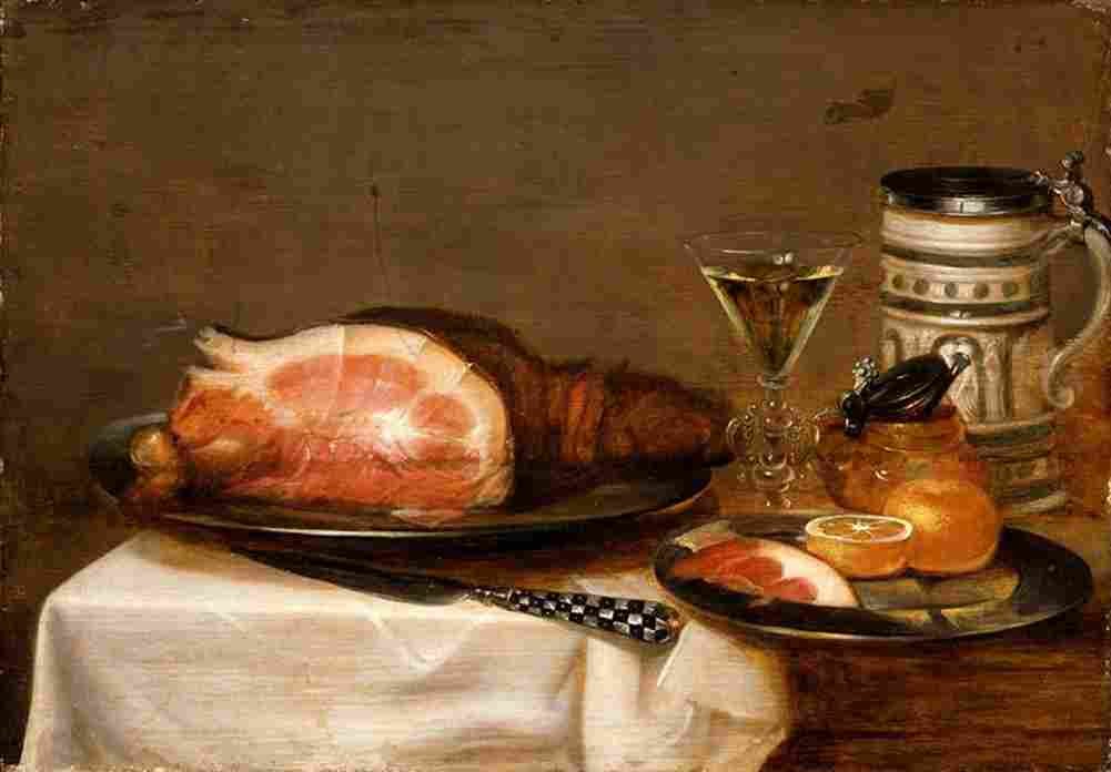 es van still life with bacon Art A4 Photo Print