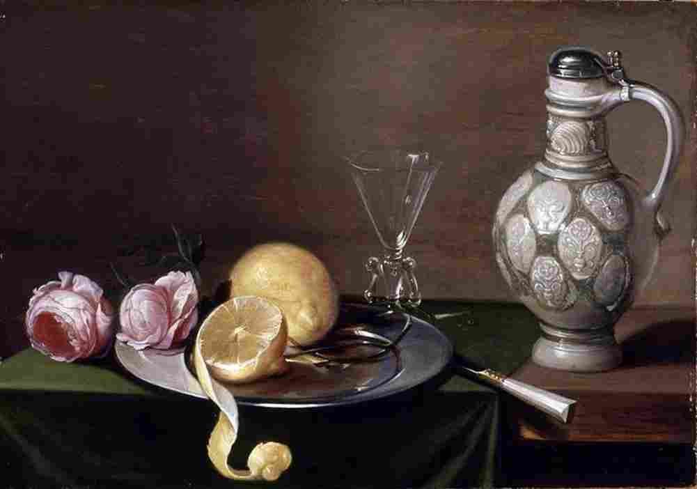 es van still life with pitcher Art A4 Photo Print
