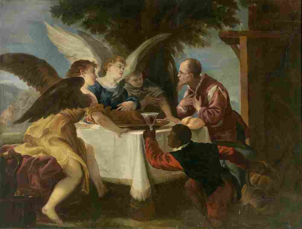 escalante abraham and the three angels Art A4 Photo Print
