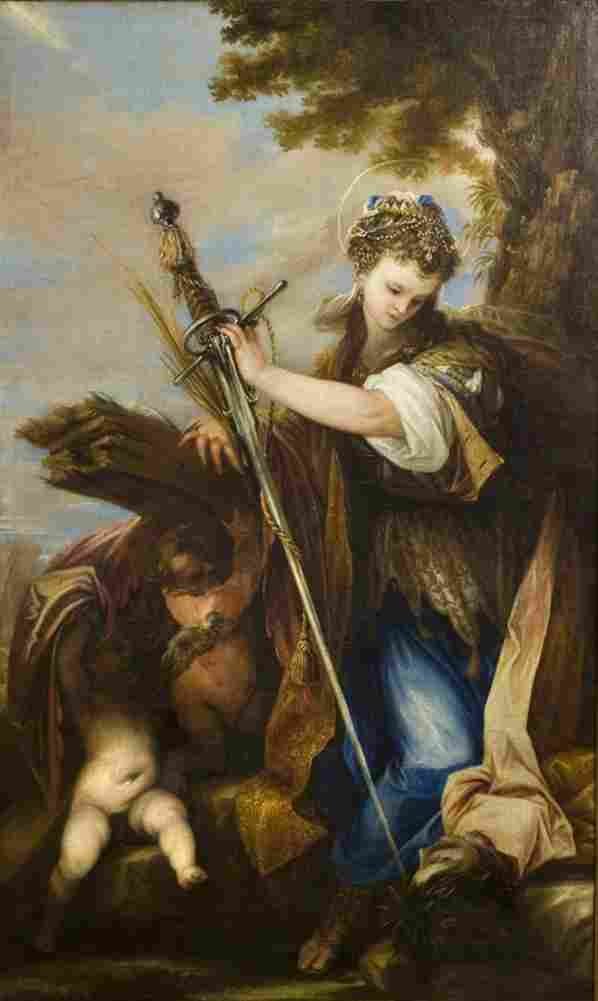 escalante saint catherine of alexandria Art A4 Photo Print