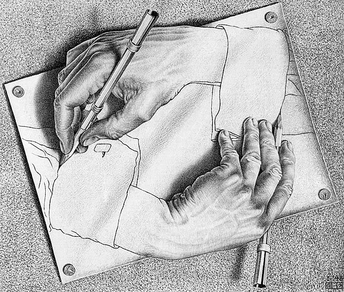 escher12 Art A4 Photo Print
