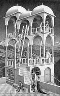 escher2 003 twon Belvedere Art A4 Photo Print