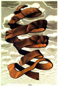 escher2 043 twon Rind Art A4 Photo Print